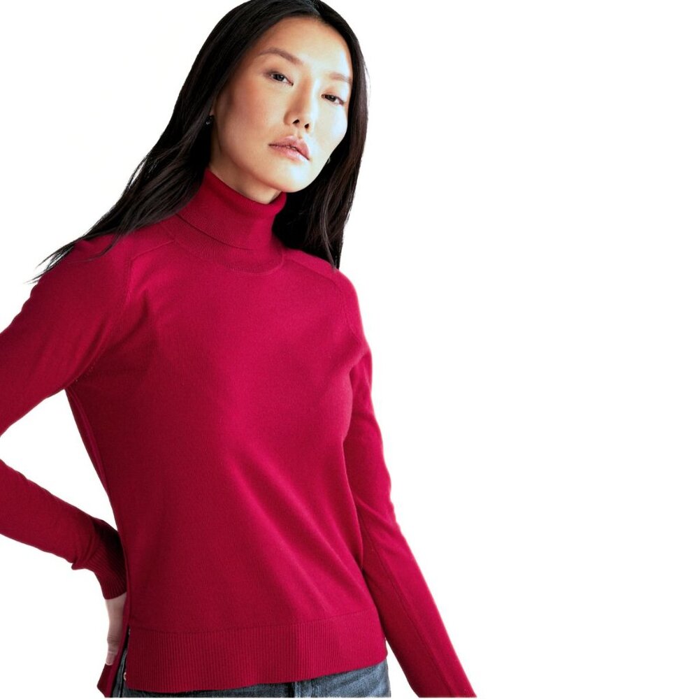 PENDLETON Wool Turtleneck Pink Sweater Size Small Tall